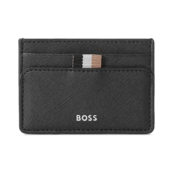 HUGO BOSS Leather Card Holder Card Holder Men's Black