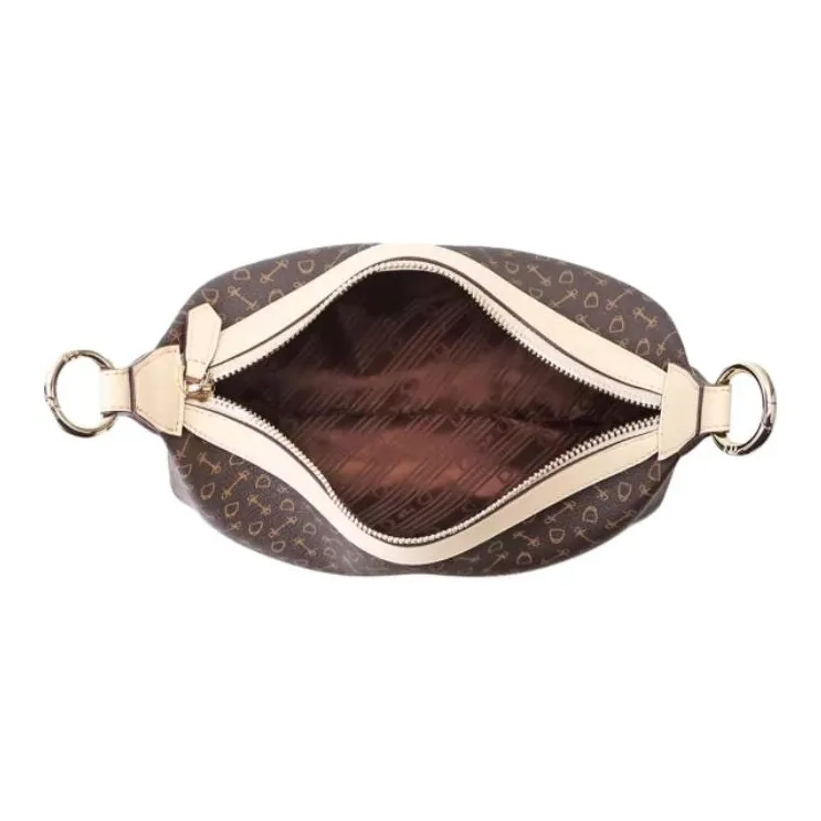 Why Artificial Leather Shoulder Bag, Crossbody Bag, Handbag Large Size Women's Coffee/Apricot-5