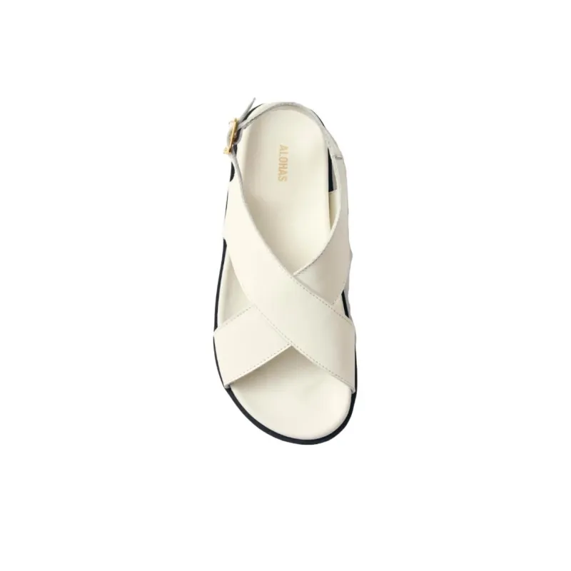 ALOHAS Nico Strap Sandals 3cm Women's White-3