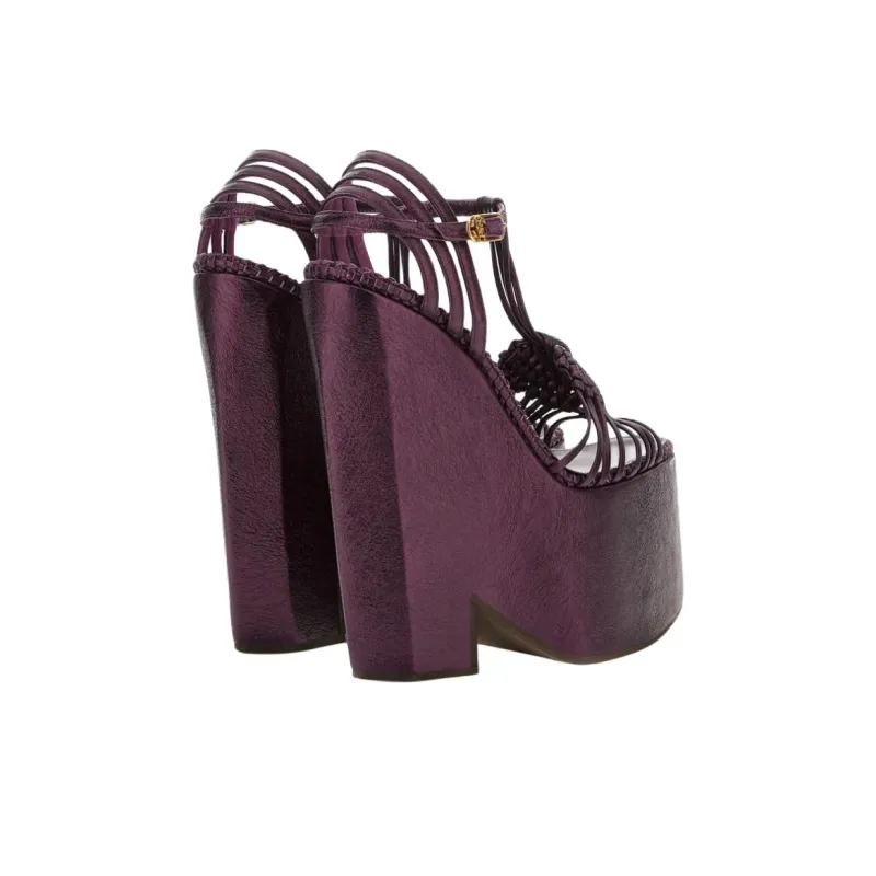 Roberto Cavalli Strap Sandals Women's Purple-2