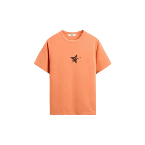 ZARA Two Jeys Co-branded Edition T-Shirts Men Orange