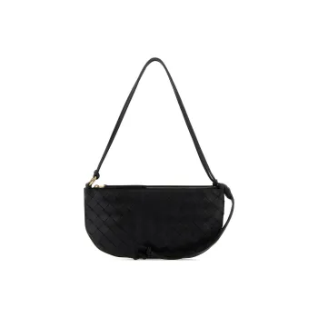 Bottega Veneta Leather Handbag Shoulder Bag Women's Black