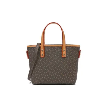 Why Artificial Leather Shoulder Bag Crossbody Bag Handbag Medium Size Women's Coffee/Milk Tea Brown
