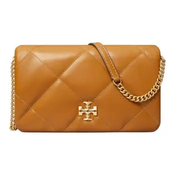 TORY BURCH Nappa Leather Crossbody Bag Mini Women's Tan