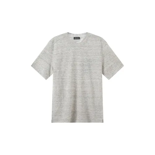 Ermenegildo Zegna T-Shirts Men Mixed Gray