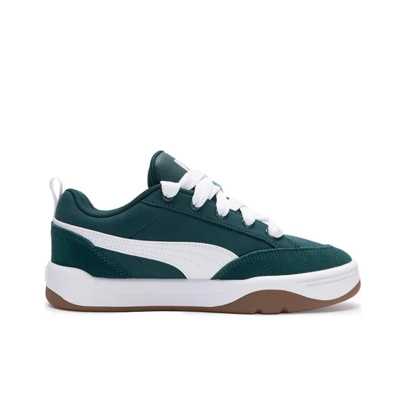 PUMA Park Lifestyle Street Anti-Slip Wear-Resistant Low-Top Skateboard Shoes Unisex Green White-1