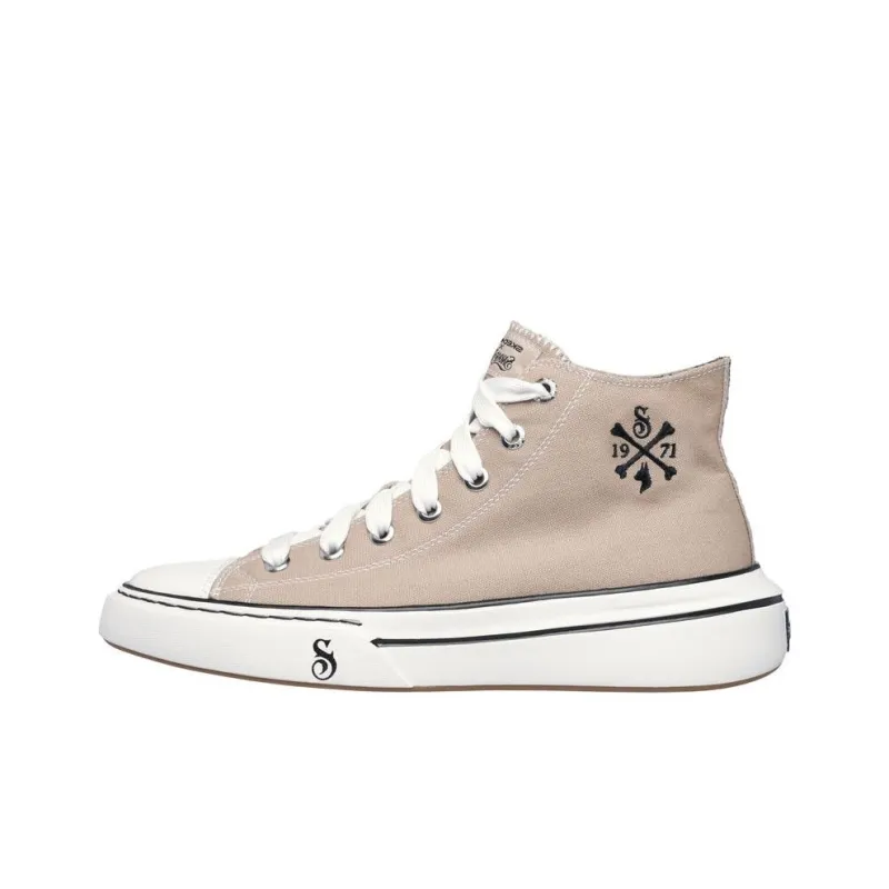 Snoop Dogg x Skechers SNOOP One - Doggy Bonez Anti-Slip And Wear-Resistant Support High-Top Canvas Shoes Men's Brown-0