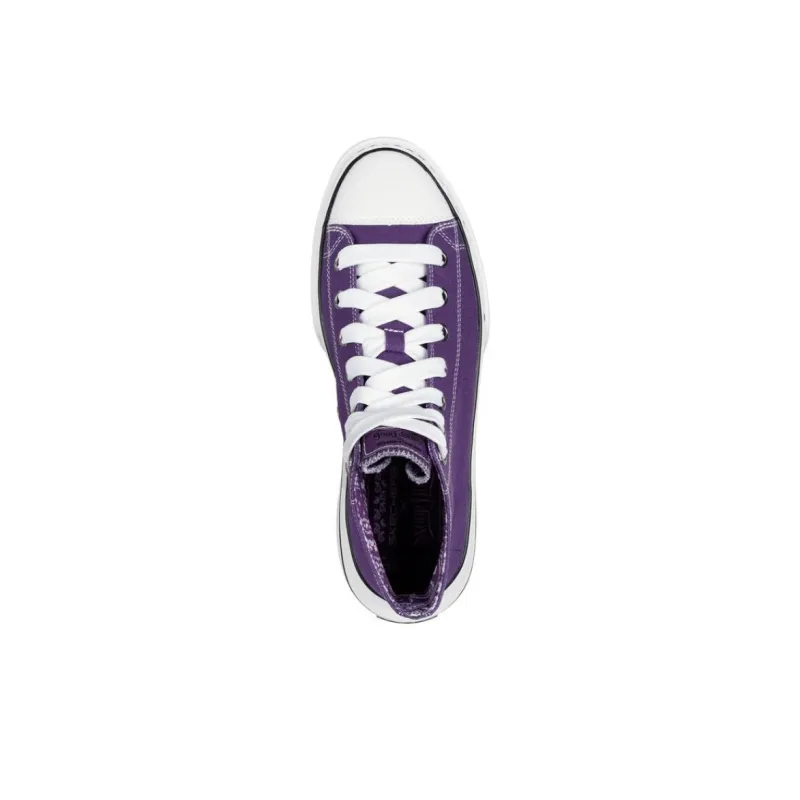 Skechers SNOOP Canvas Shoes Men High-Top Purple-3