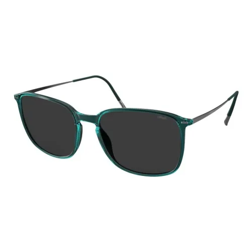 SILHOUETTE Titanium Rectangular Sunglasses Unisex Green