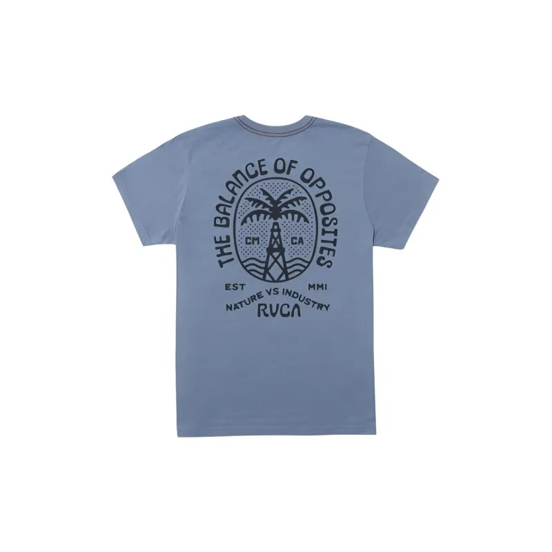 RVCA T-Shirt Men's Industrial Blue-1