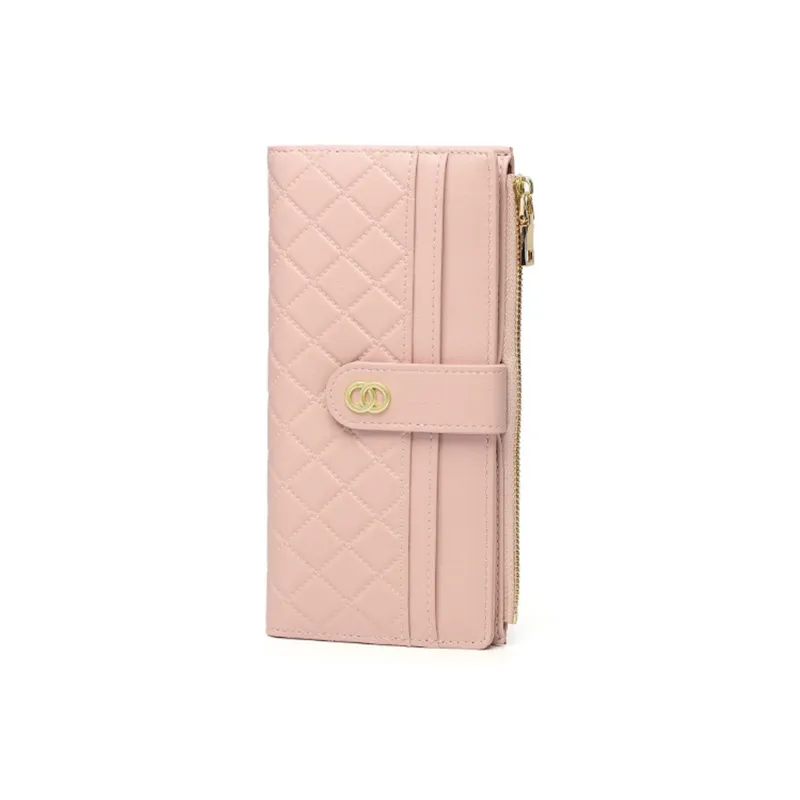 HAWA Artificial Leather Clutch Regular Women's Red/Light Gray/Green/Pink/Apricot-4