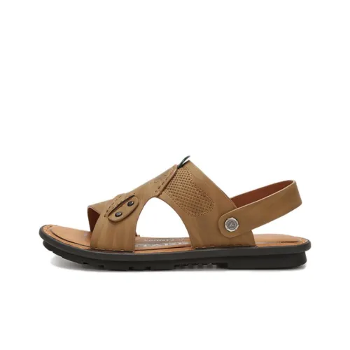 AOKANG Beach Sandals Men Brown