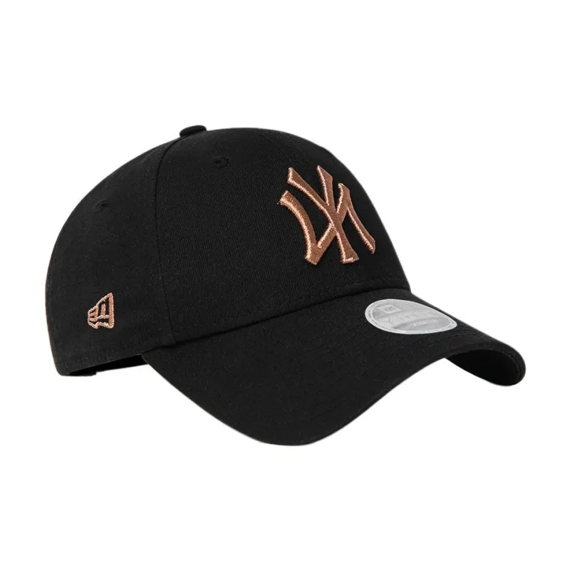 New Era Cotton Polypropylene Polyester Baseball Caps Women's Black-3