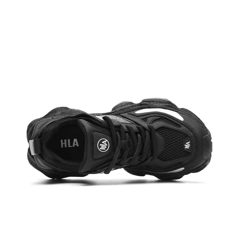 HLA Trendy Height Increasing Breathable Mesh Athletic Shoes Casual Shoes Platform Wear-Resistant Men's-2