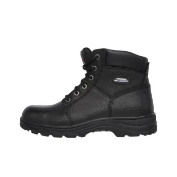 Skechers Relaxed Fit Ankle Boots Low Heel Men's Black