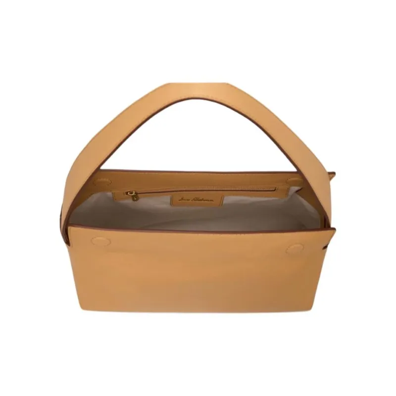 SAM EDELMAN Cow Leather Handbag Shoulder Bag Medium Size Women's White/Brown-7