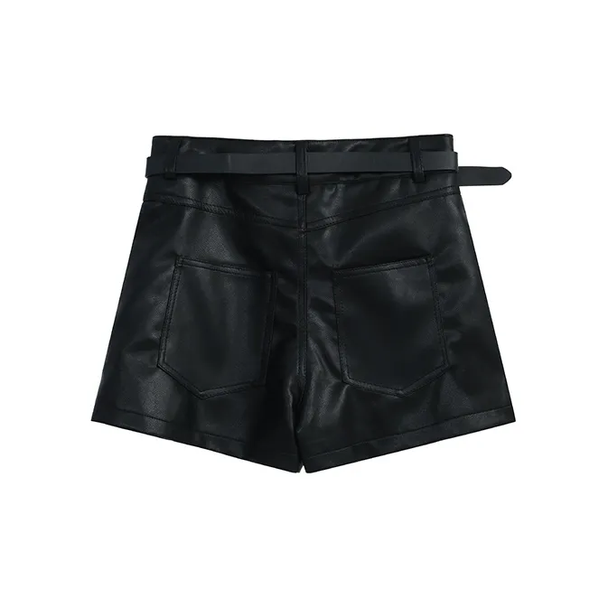 HUASJ Casual Shorts Women's Black-1