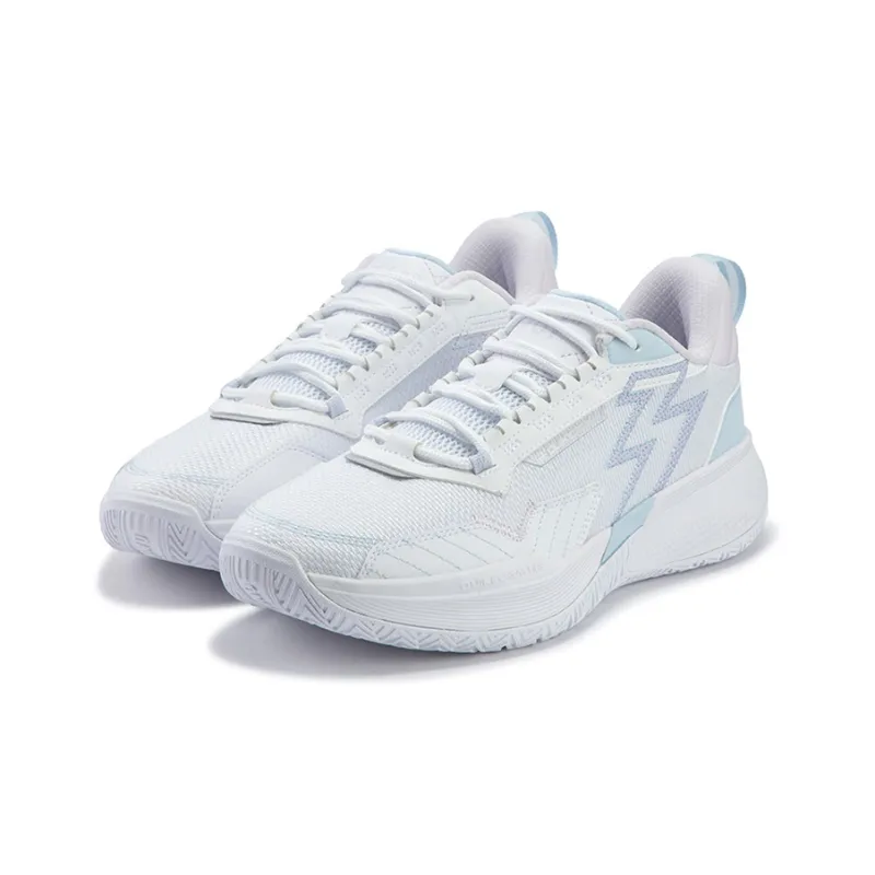 361° Big3 Team Cushioning Anti Slip Wear Resistant Breathability Low Top Basketball Shoes Men's White Blue-2