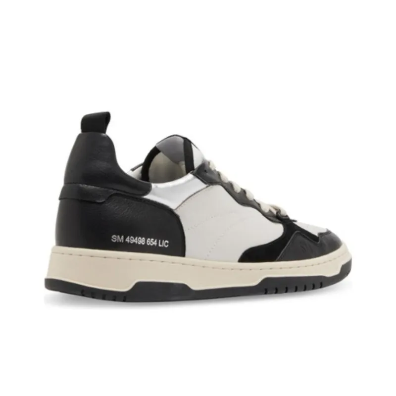 STEVE MADDEN Low-Top Skateboard Shoes Men's Black White-4