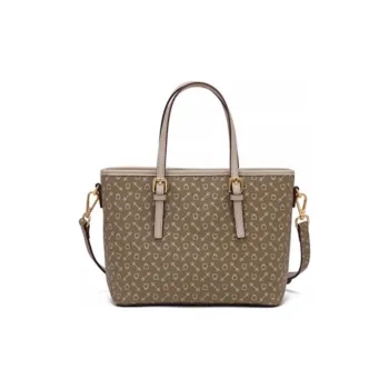 Why Artificial Leather Shoulder Bag, Crossbody Bag, Handbag Small Size Women's Milk Tea/Coffee