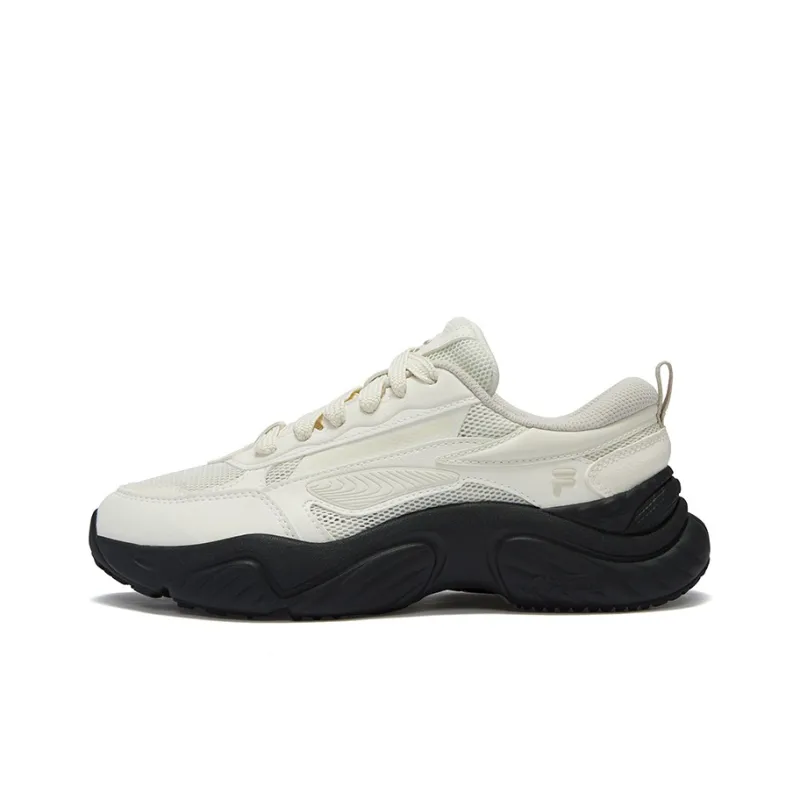FILA FUSION Conch Dx Conch Shoes Wear-Resistant Low-Top Casual Shoes Women's Milk White Gray-0