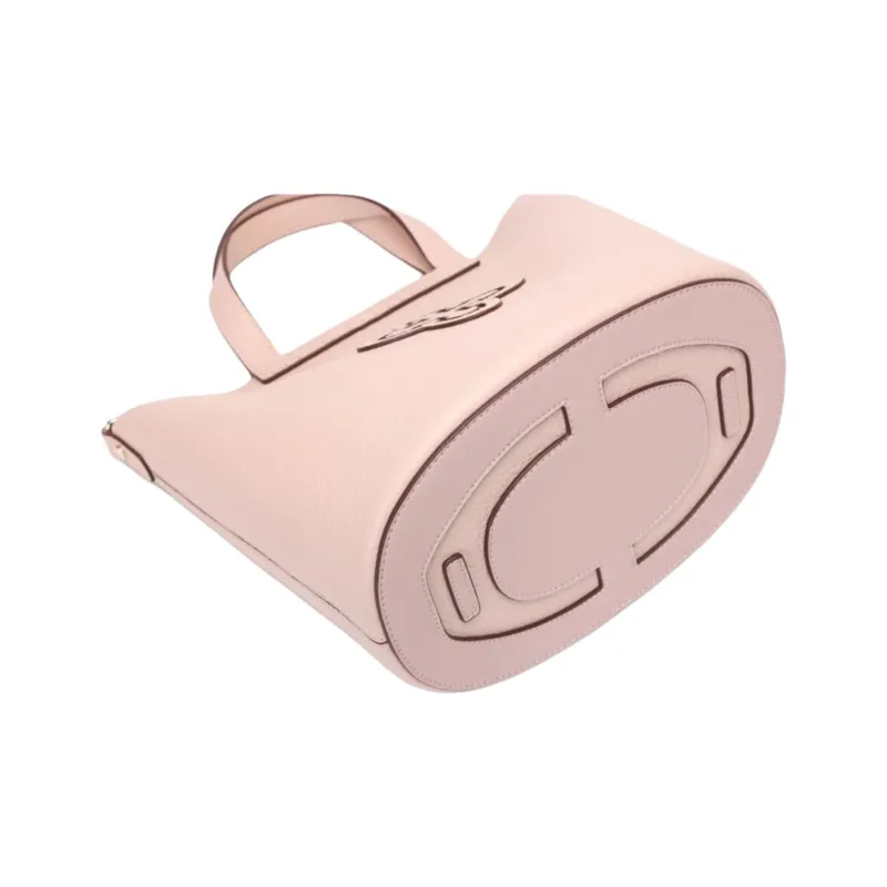 Why Cow Leather One Shoulder Handbags Medium Size Women's Pink/Beige/Caramel-4
