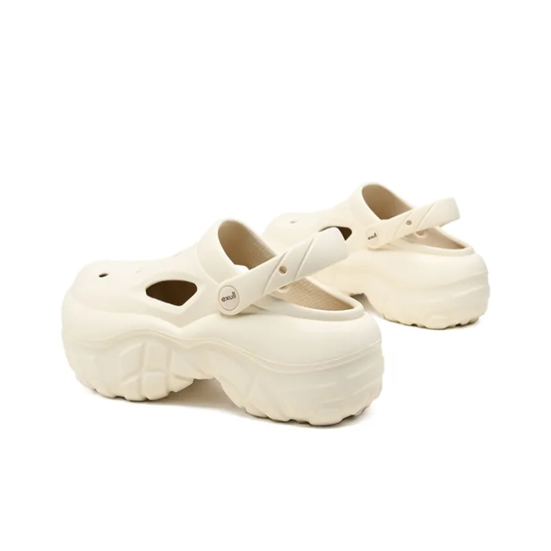 EXULL Q Clogs Women's Beige Yellow-2