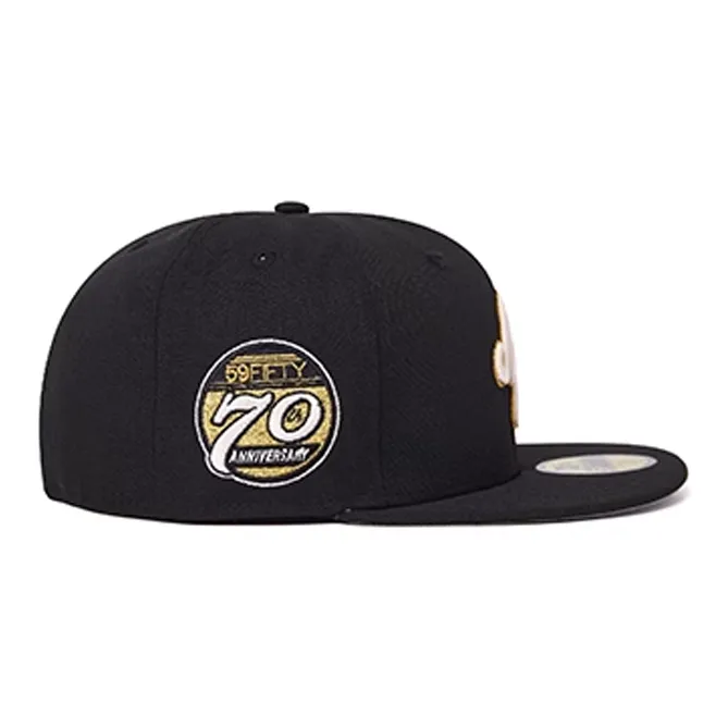 New Era Polyester Baseball Caps Unisex Black-3