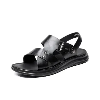 AOKANG Beach Sandals Men's Black
