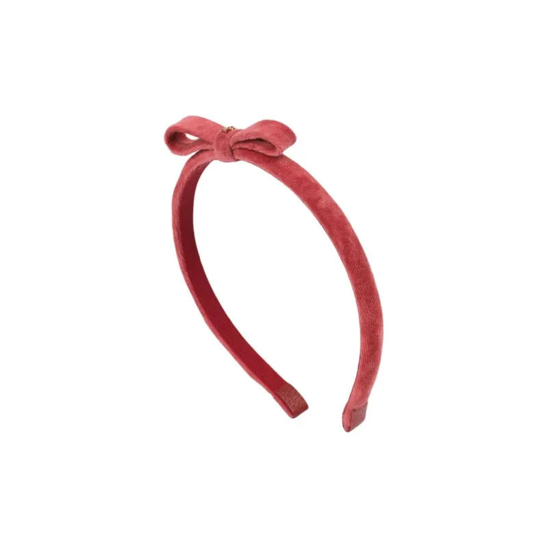 GUCCI Velvet Headbands Kids' Red-1