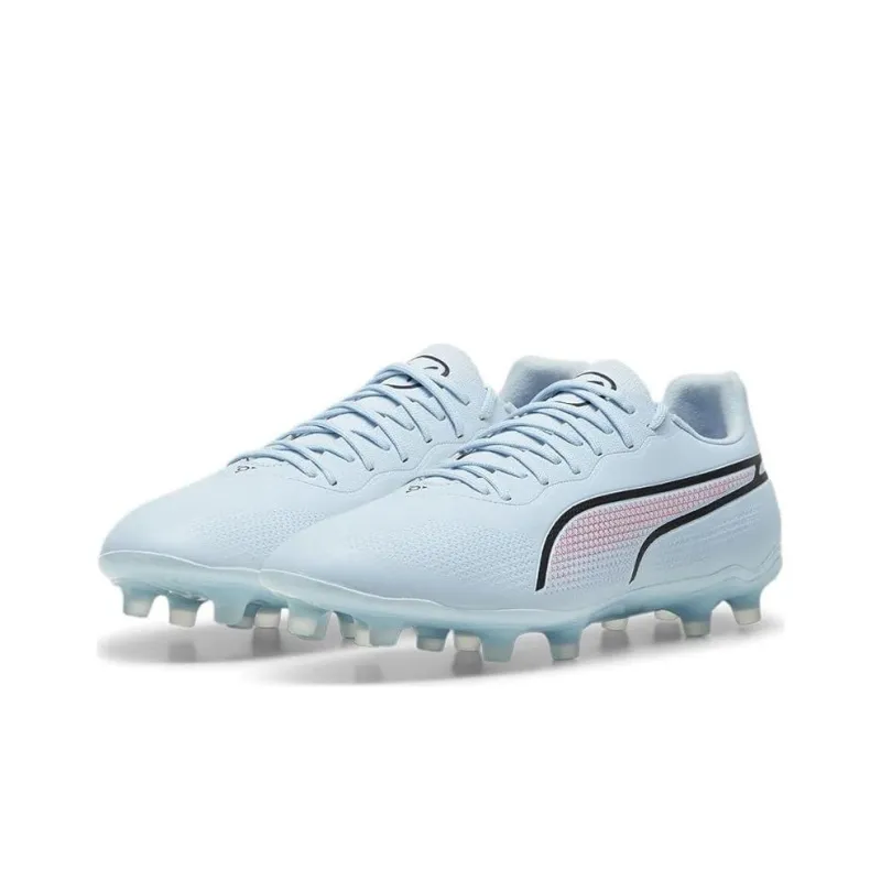 PUMA King Pro FG Rubber Long Studs Slip Resistant Soccer Shoes Women's Blue-2