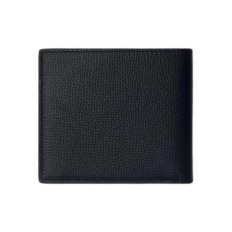 Burberry Textured Calfskin Wallet Unisex Dark Marine Blue-1