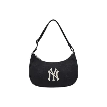 MLB New York Yankees Denim Shoulder Bag Portable Clutches Shoulder Bags Regular Unisex Dark Marine Blue