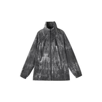 NORVINCY Western Artsy Style Stand Collar Jacket Unisex