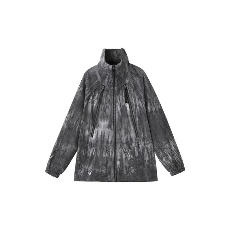 NORVINCY Western Artsy Style Stand Collar Jacket Unisex-0