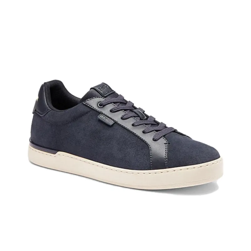 COACH Lowline Low Top Skateboard Shoes Men's Navy Blue-2