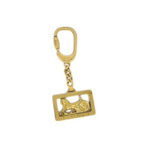 CELINE Gold-Plated Keychains Unisex Gold