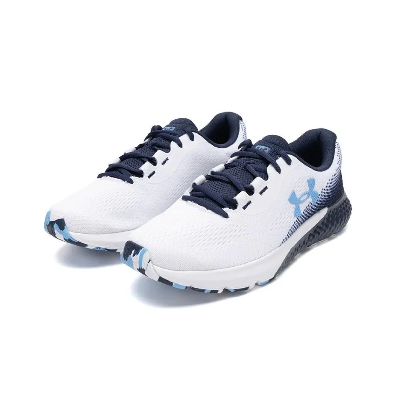 Under Armour Anti Slip Wear Resistant Low Top Casual Running Shoes Men's White Blue-2
