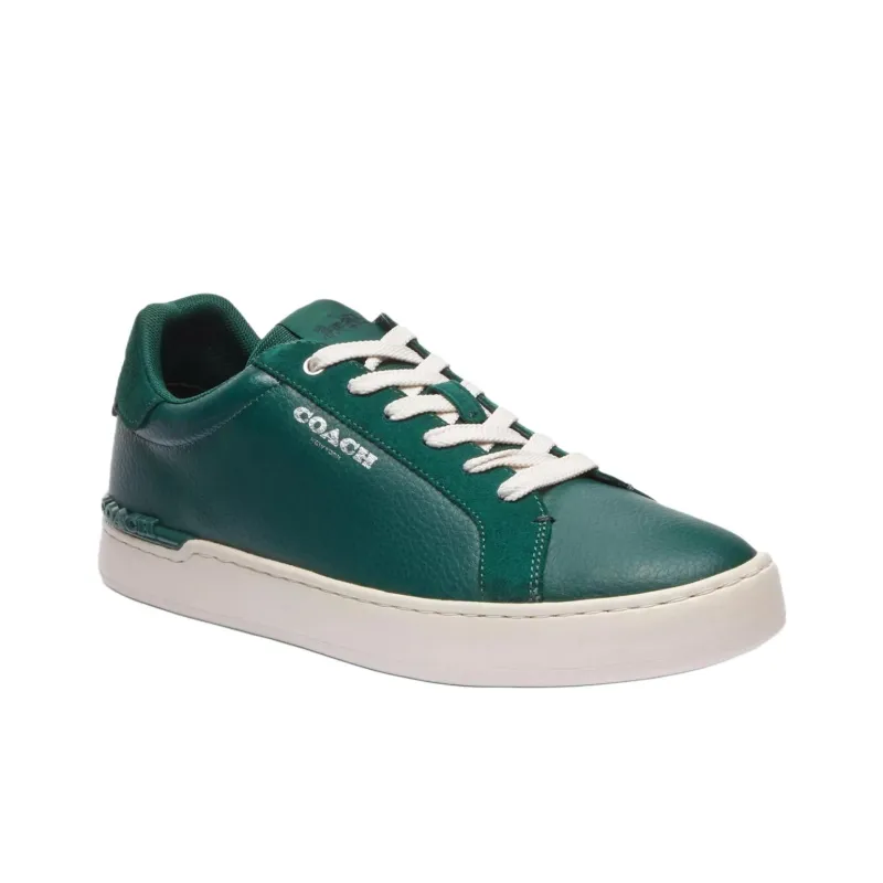 COACH Clip Low Top Skateboard Shoes Men's Dark Green-2