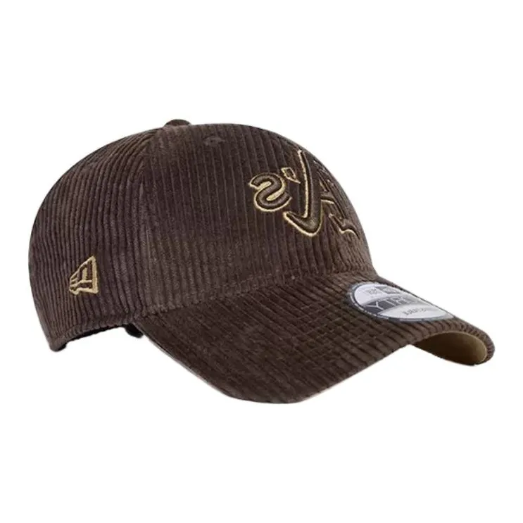 New Era Cotton, Corduroy Baseball Caps Unisex Brown-3