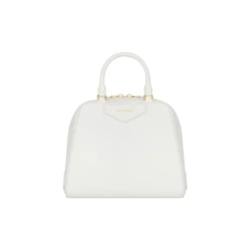 Givenchy Antigona Bright Buffalo Leather Shoulder Bag, Crossbody Bag, Handbag Mini Women's White