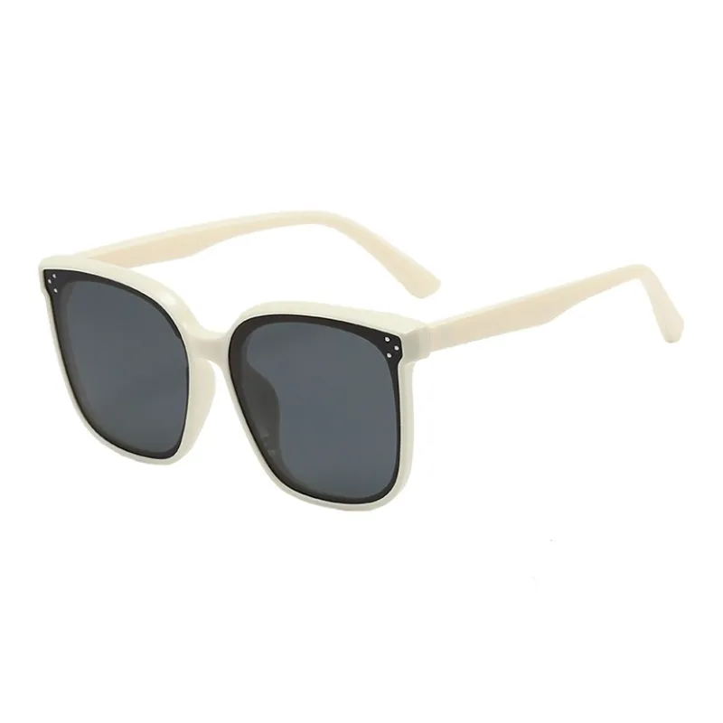 BSELEON TR90 Square Sunglasses Unisex Bright Black Transparent Grey Tea Brown Ecru-6