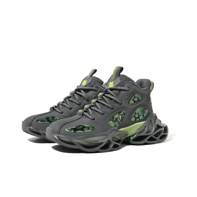 DAFK Height Increasing Slip-Resistant High-Top Chunky Sneakers Men's-2