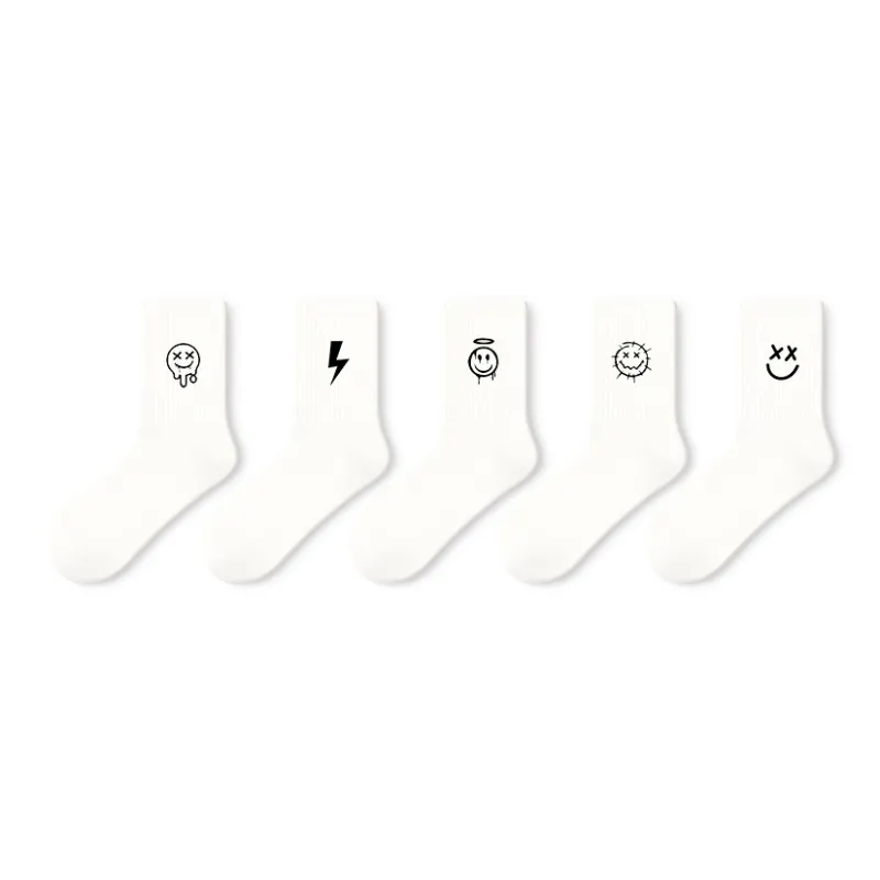Primeet Mid Calf Socks Unisex 5 Pack-17