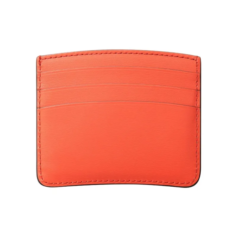 CARTIER Panthère De Cartier Cow Leather Card Holder Women's Orange-1