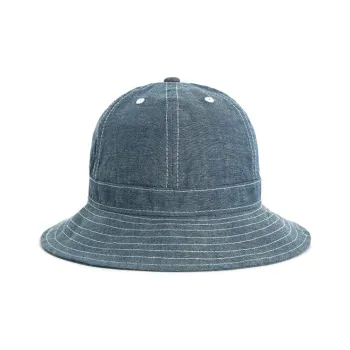 New Era Cotton Bucket Hats Unisex Blue