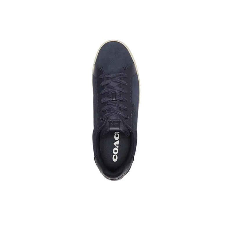 COACH Lowline Low Top Skateboard Shoes Men's Navy Blue-3