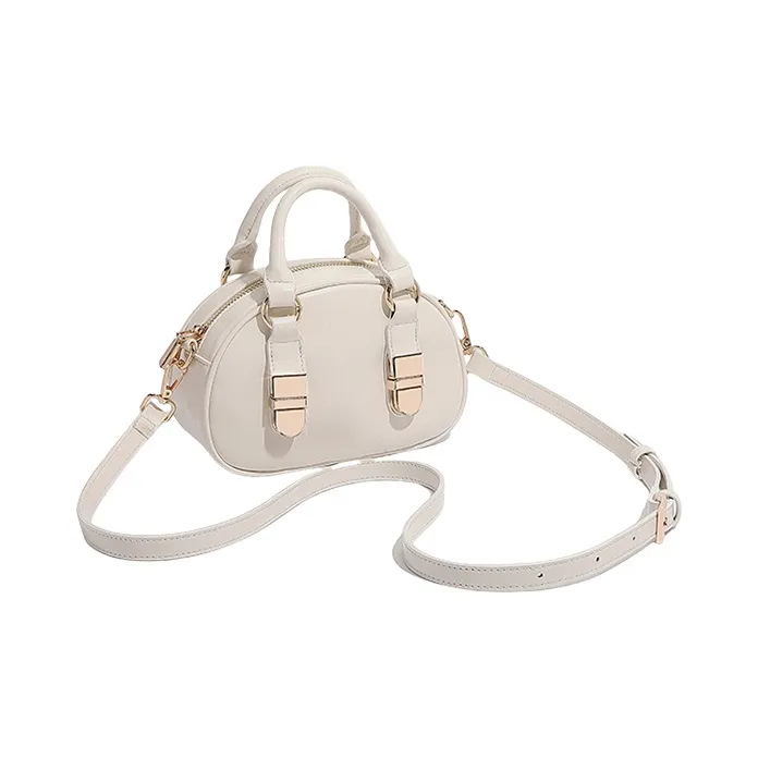 TTaG．baG PU Handbag Regular Women's Black/White-5
