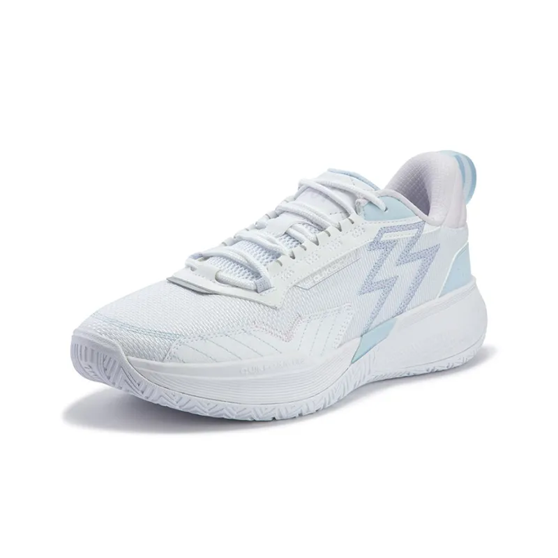 361° Big3 Team Cushioning Anti Slip Wear Resistant Breathability Low Top Basketball Shoes Men's White Blue-1