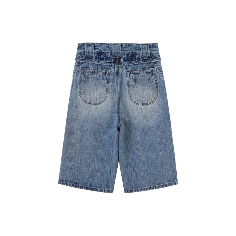 CONP Denim Shorts Unisex Vintage Blue-1